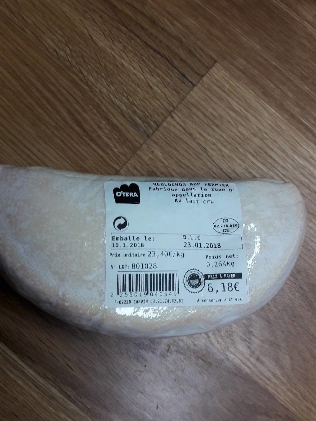Otera Reblochon packshot