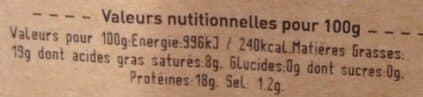 Maître cochon Grillon charentais tranché packshot