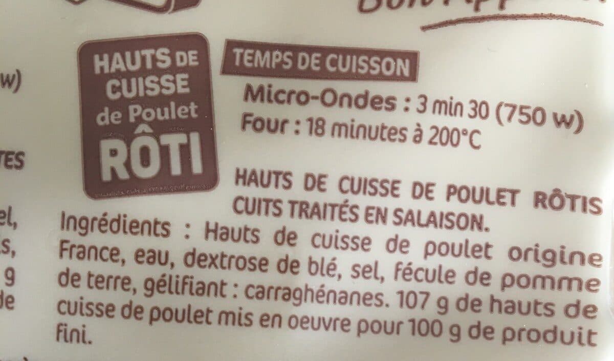 Le Gaulois Hauts de cuisse de poulet packshot