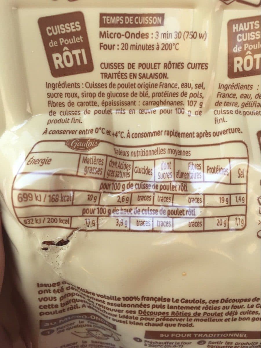 Le Gaulois Haut de cuisse de pouket roti packshot