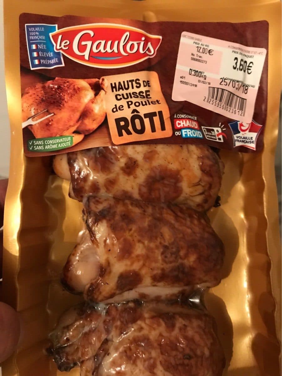 Le Gaulois Hauts de cuisse de poulet roti packshot
