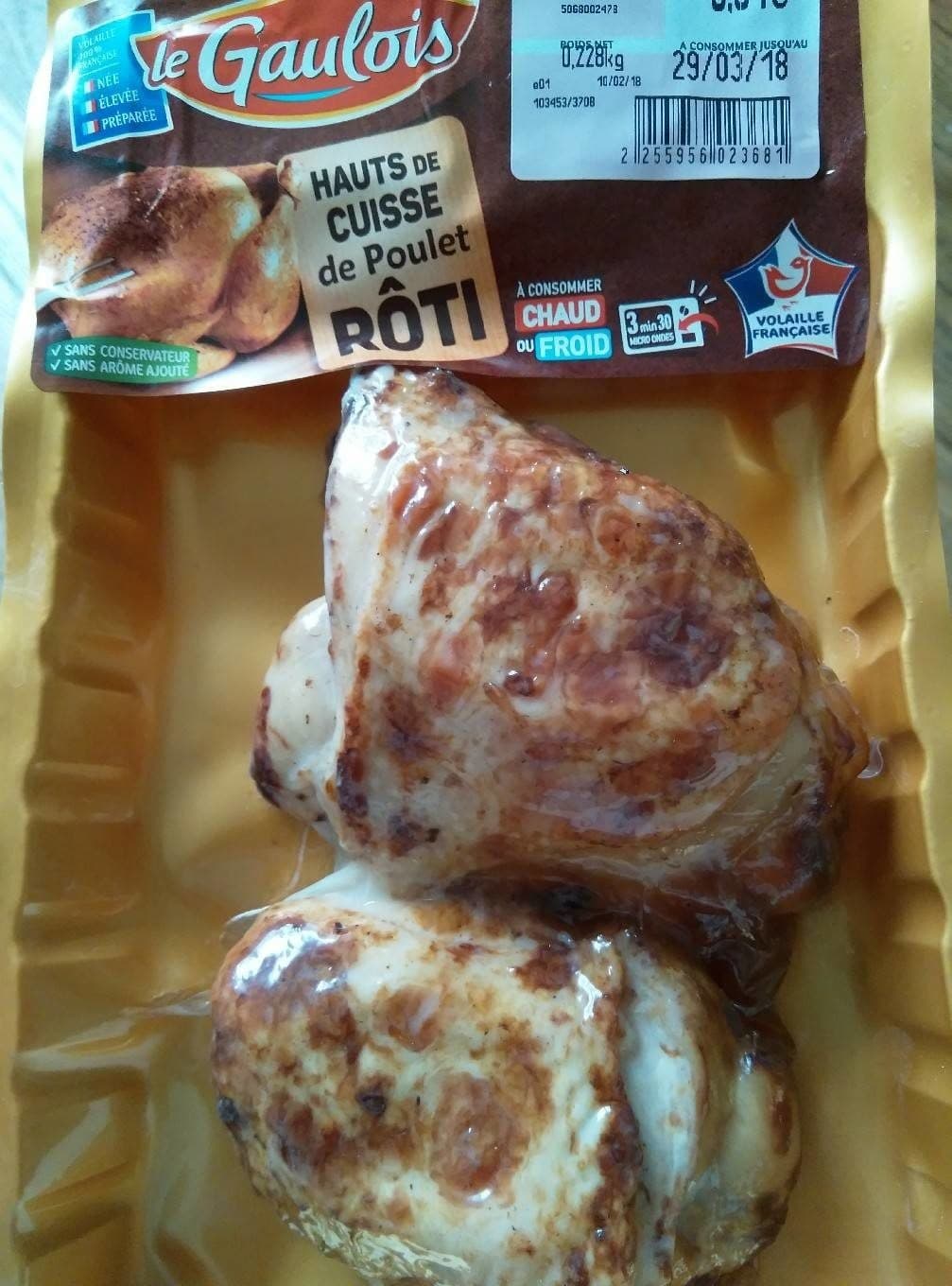 Le Gaulois Hauts de cuisse de poulet rôti packshot