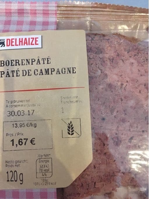 Delhaize Pâté De Campagne packshot