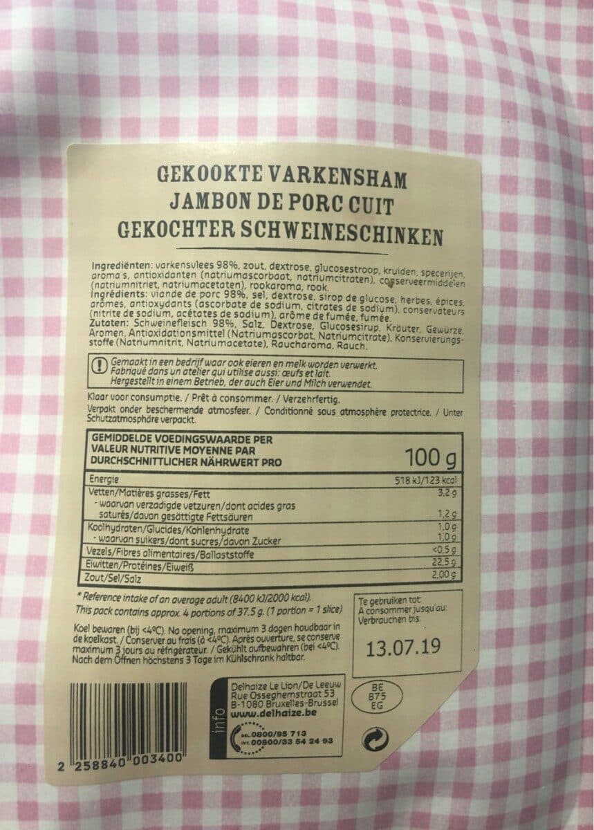Delhaize Jambon à l'os packshot