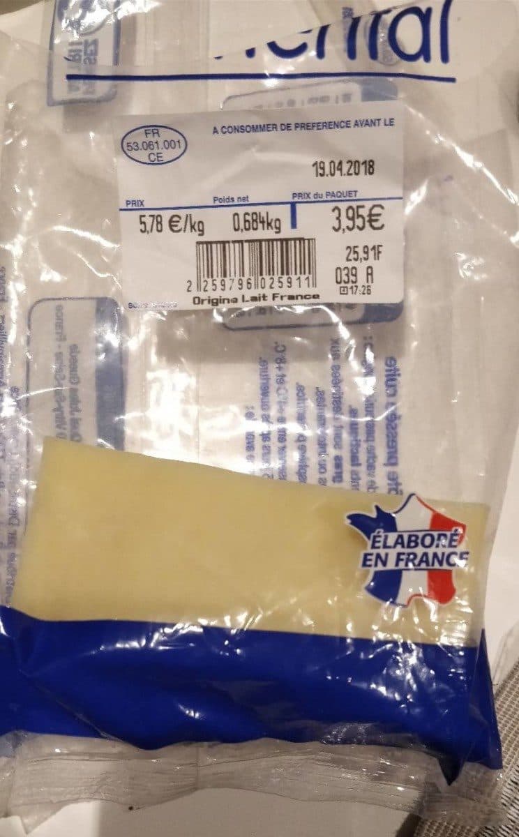 Open Food Facts Emantal packshot