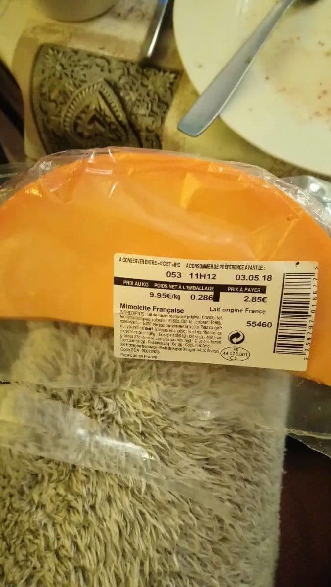 Open Food Facts Mimolette packshot