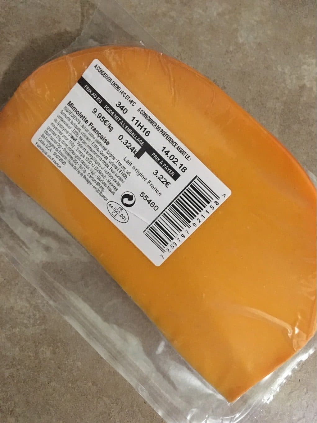 Sté Fromagère de Bouvron Mimolette française packshot