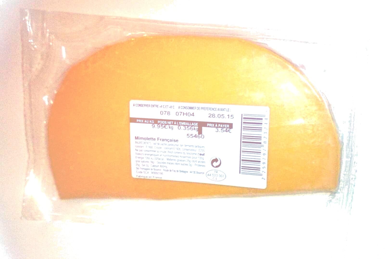 Sans marque Mimolette Française (25 % MG) packshot