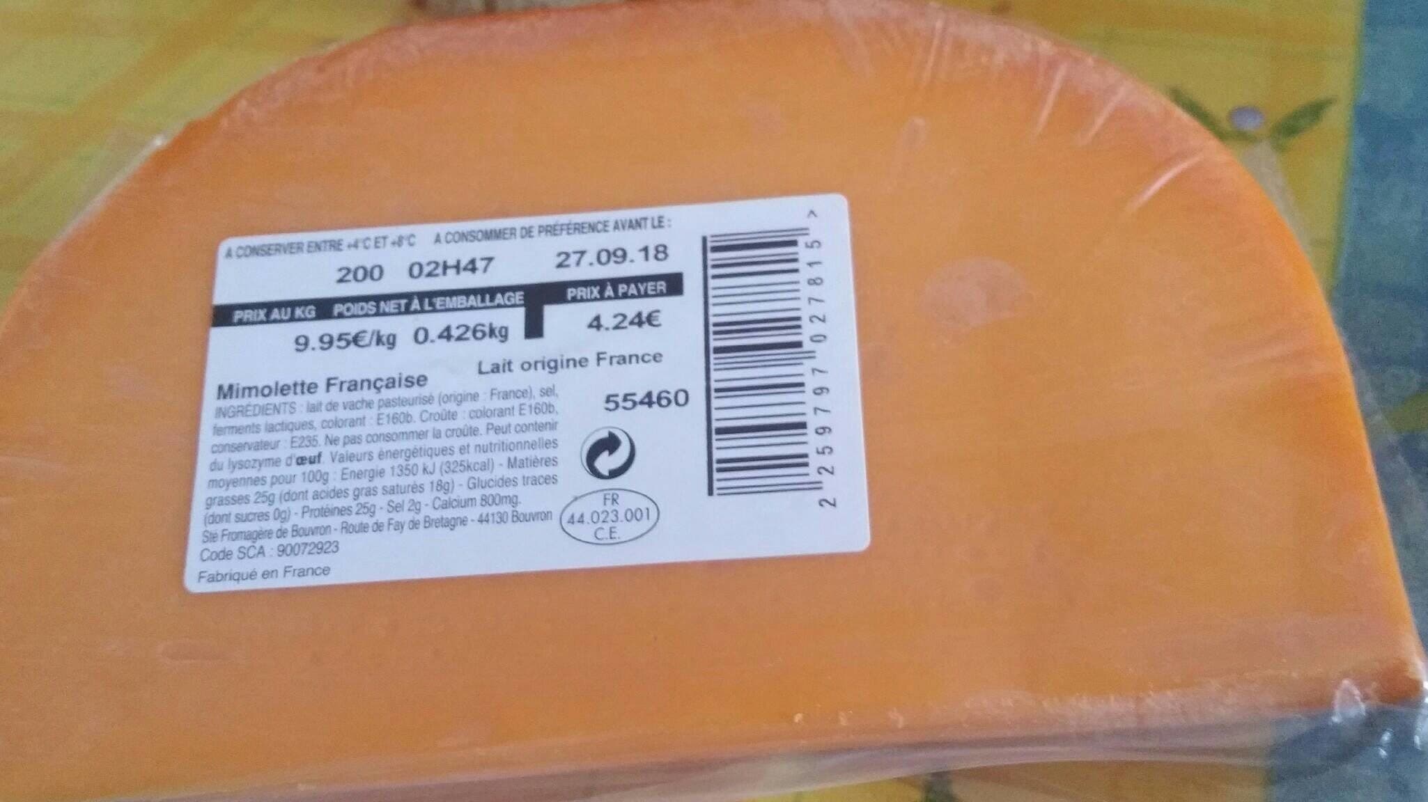 Open Food Facts Mimolette francaise packshot
