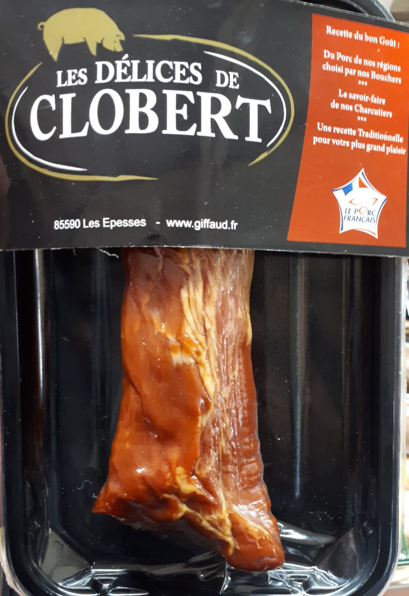 Les Délices de Clobert Filet mignon fumé nature packshot