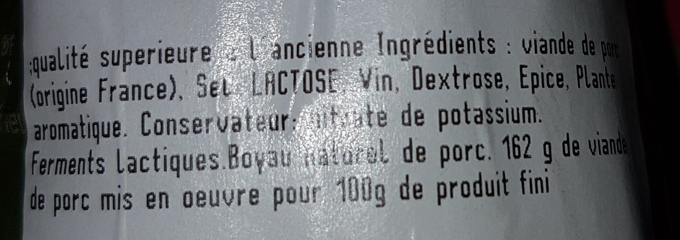 Open Food Facts Saucisson d'Ardèche packshot