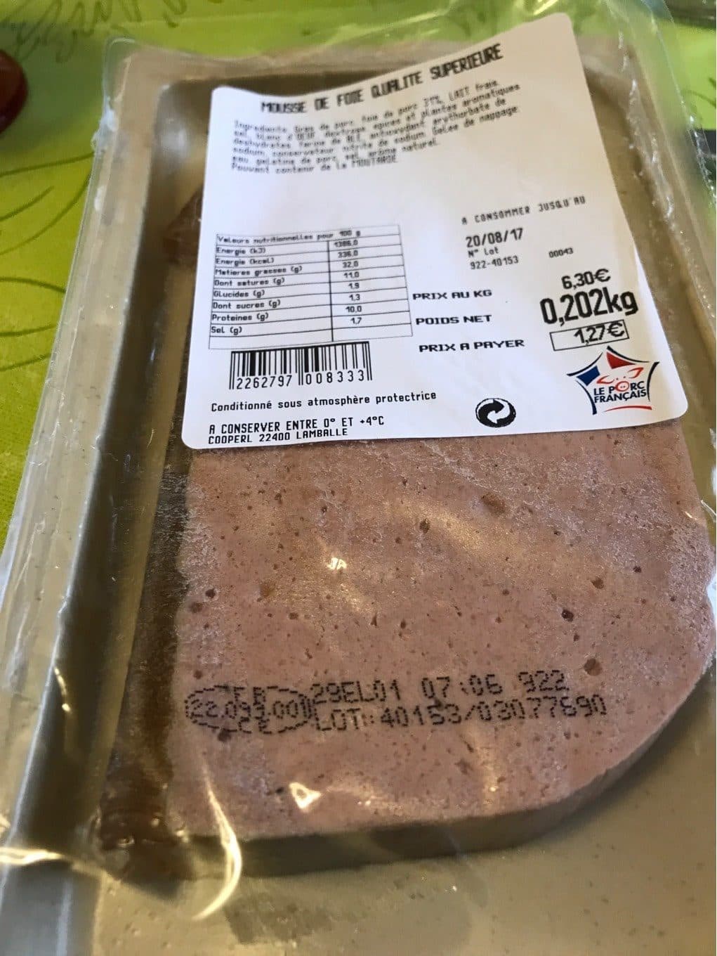 Le Porc Français Mousse de foie suprrieur packshot