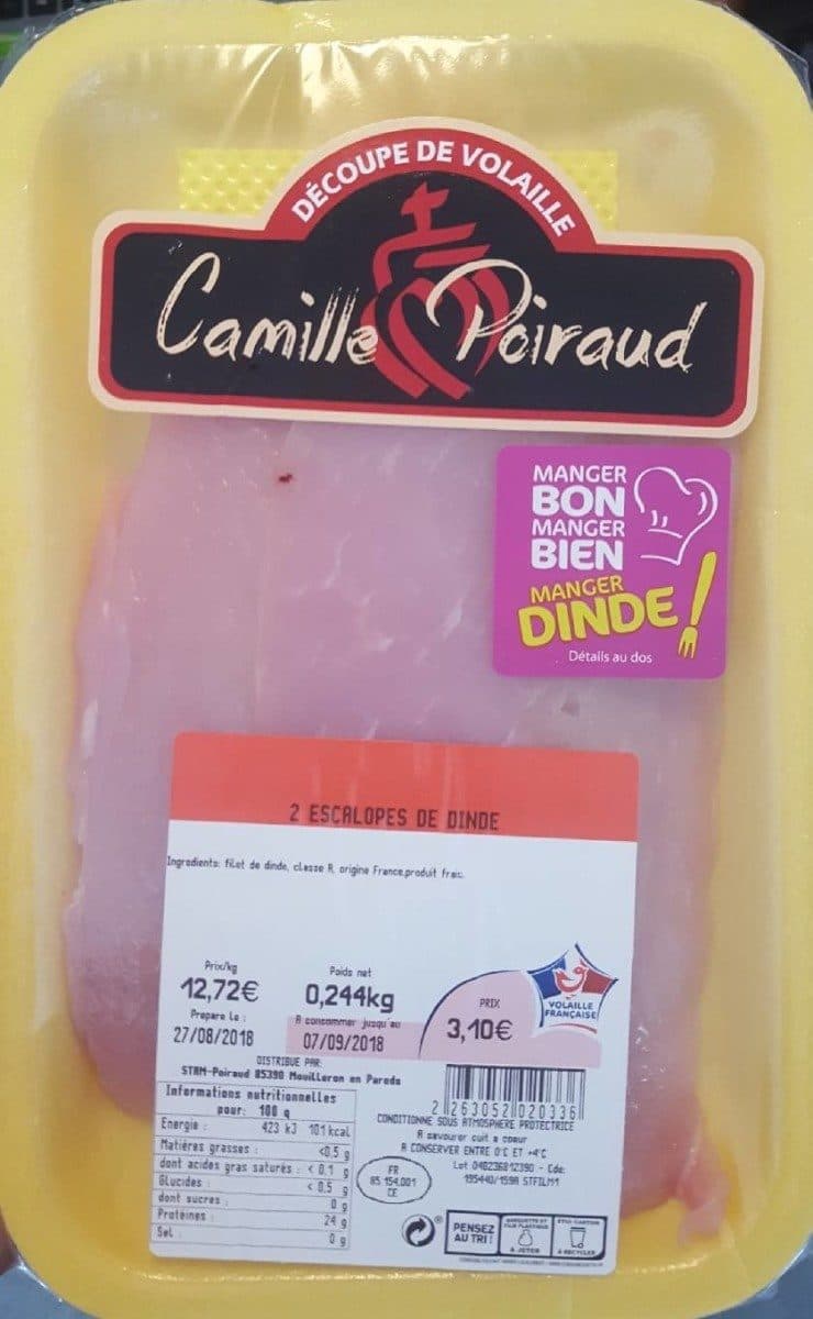 Open Food Facts 2 Escalopes de dinde packshot