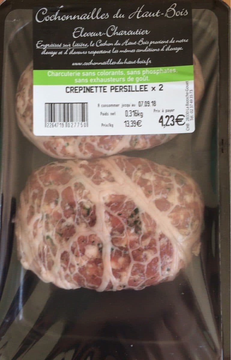 Open Food Facts Crepinette persille 2 packshot