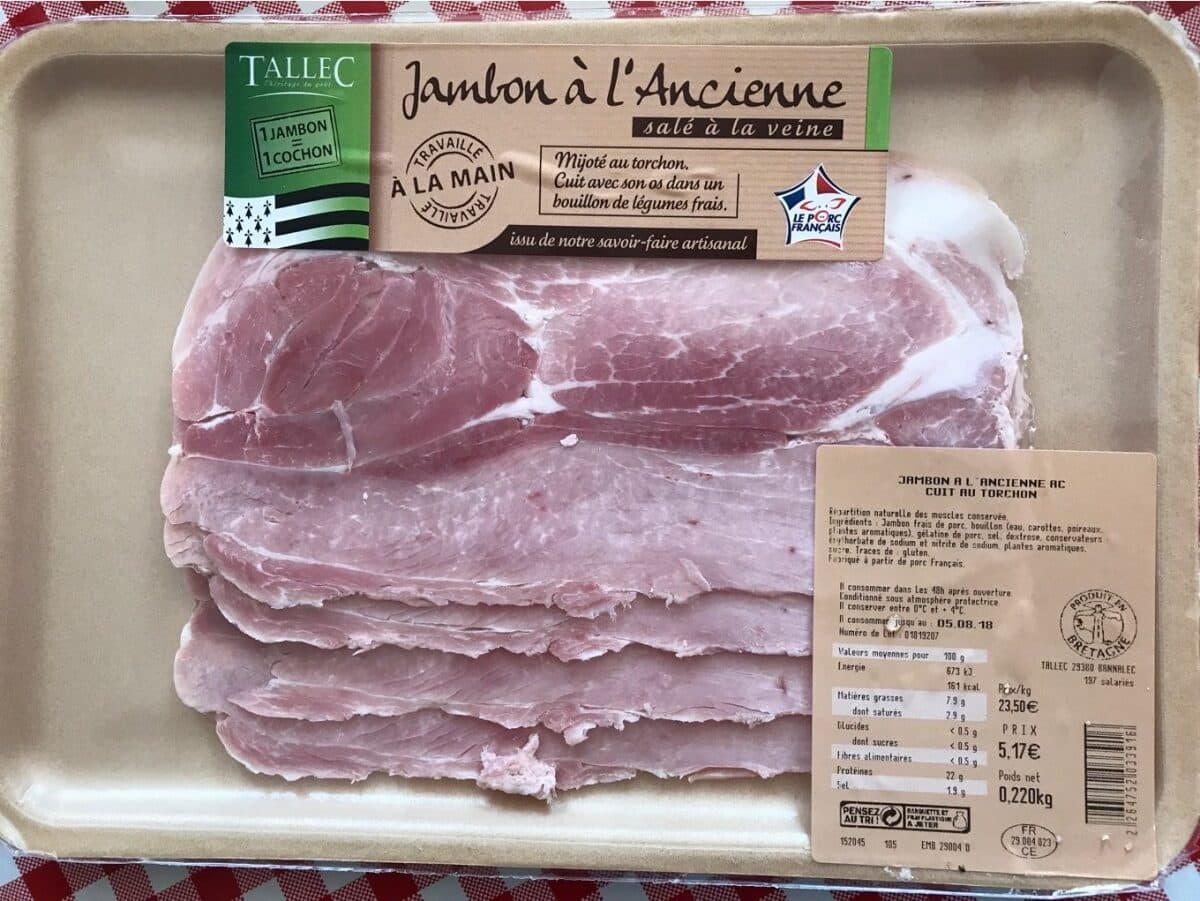 Tallec Jambon à l'ancienne packshot