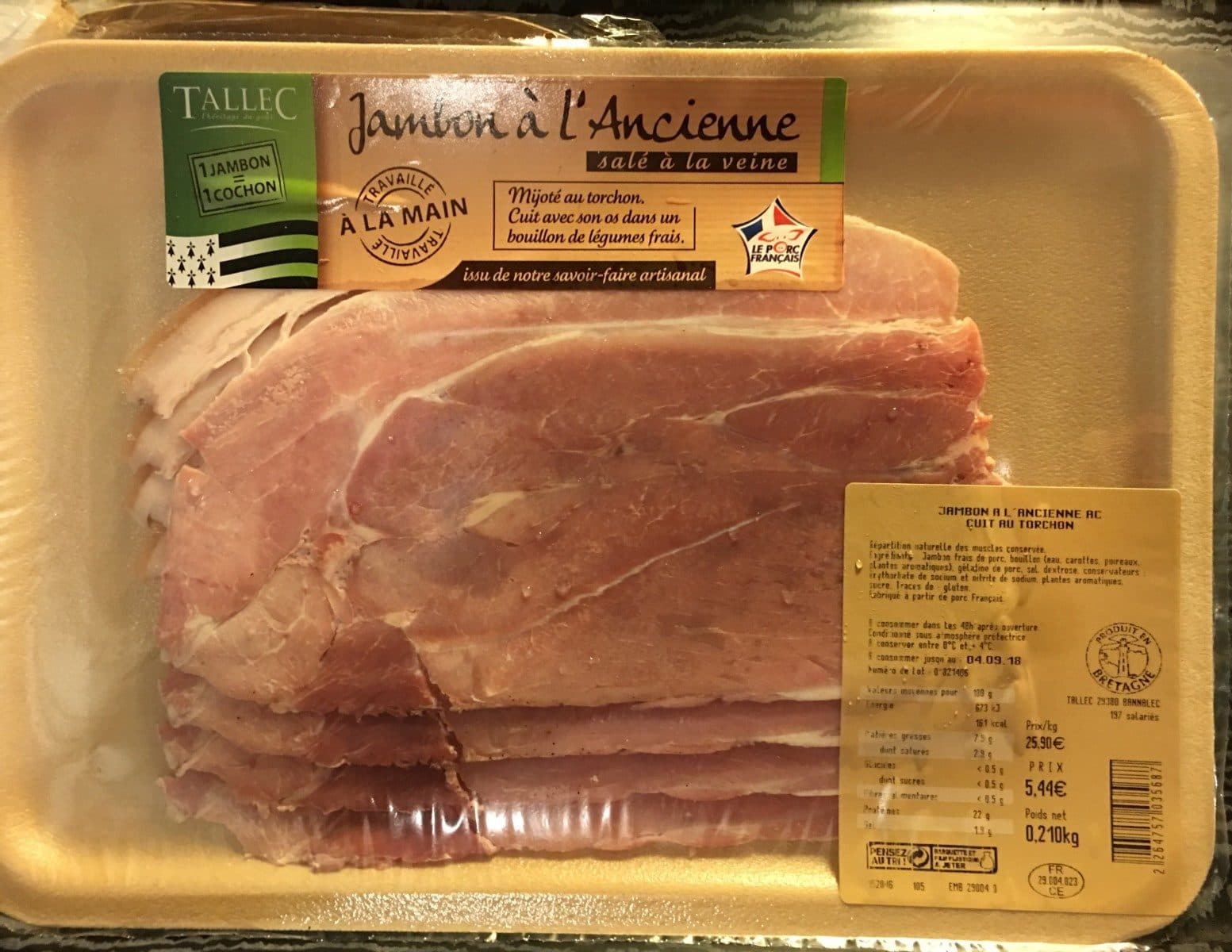 Tallec Jambon a l'ancienne packshot