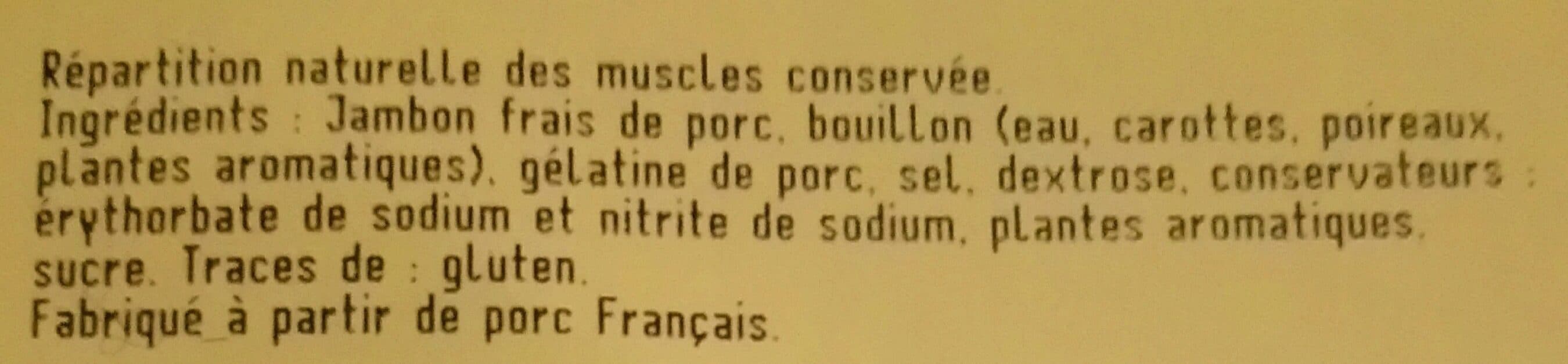 Tallec Jambon à l'ancienne salé à la veine packshot