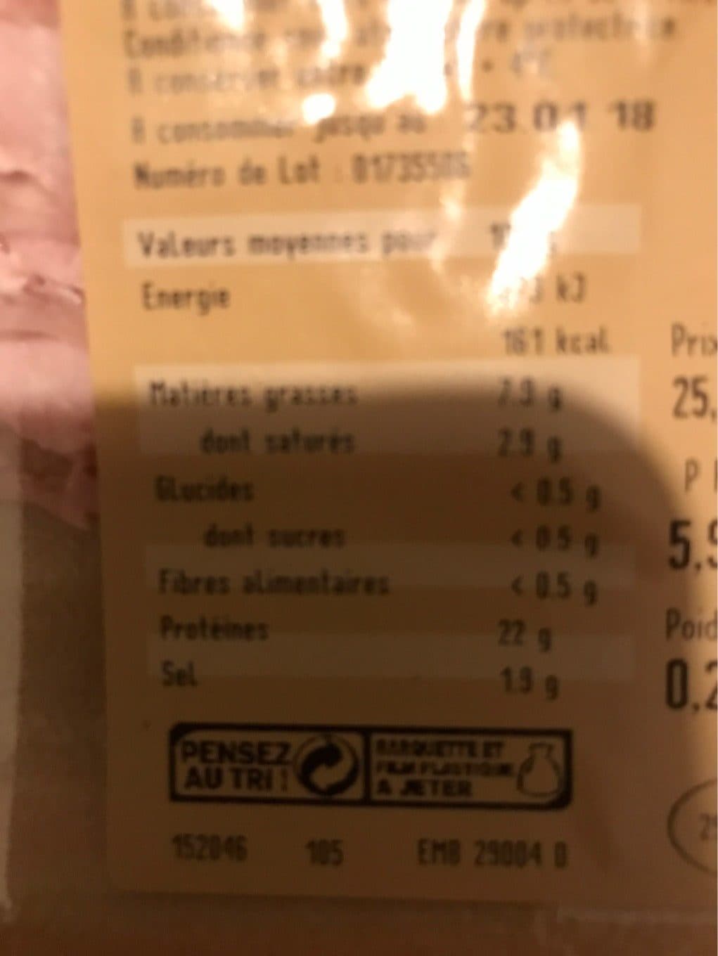 Tallec Jambon à l’ancienne packshot