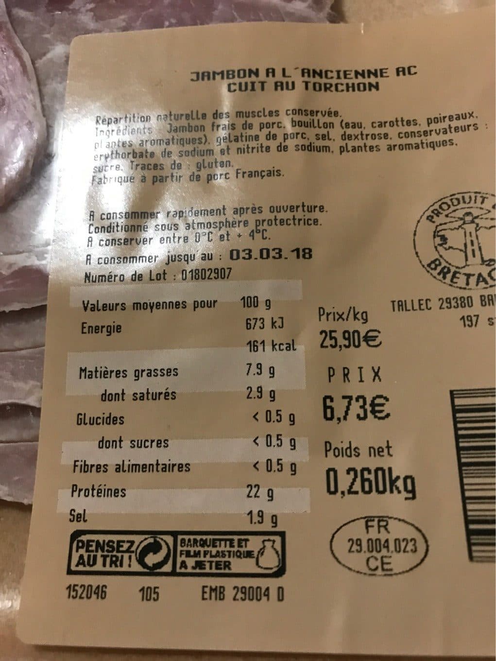 Takkec Jambon a l’ancienne packshot