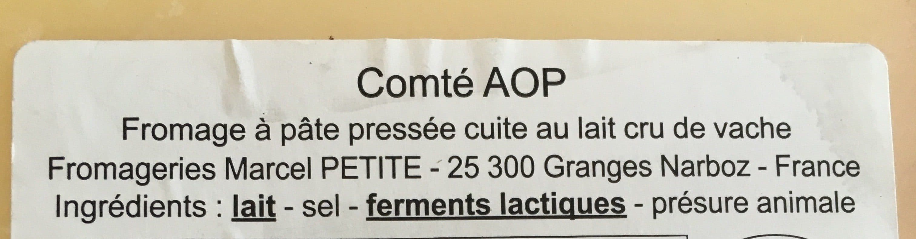 Open Food Facts Comté AOP packshot