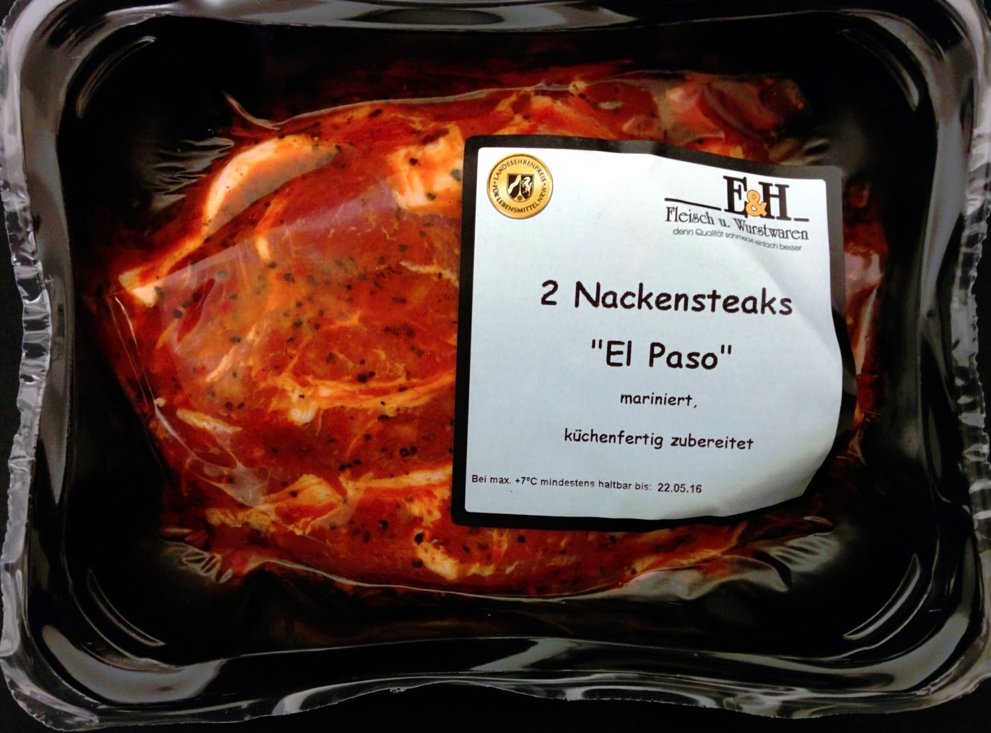 E&H 2 Nackensteaks "El Paso" packshot