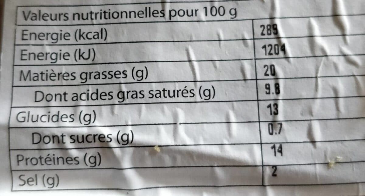 Open Food Facts Paté en croûte mini bressan packshot
