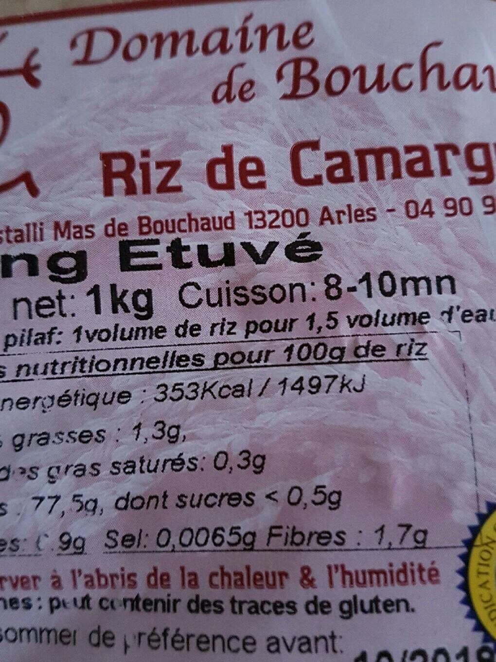 Domaine De Bouchaud Riz de Camargue - Long étuvé packshot