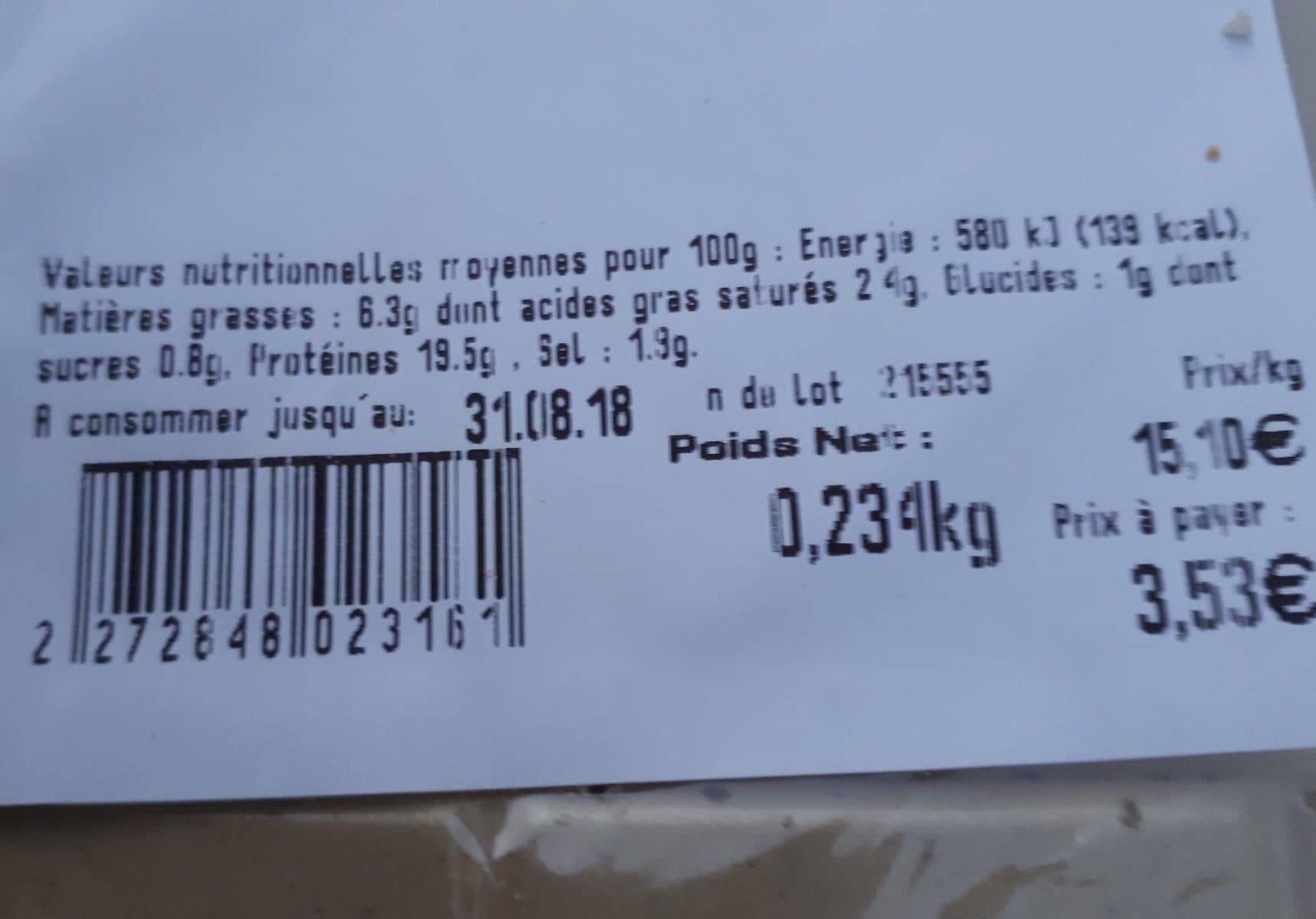 Open Food Facts Véritable jambon persille de Bourgogne packshot