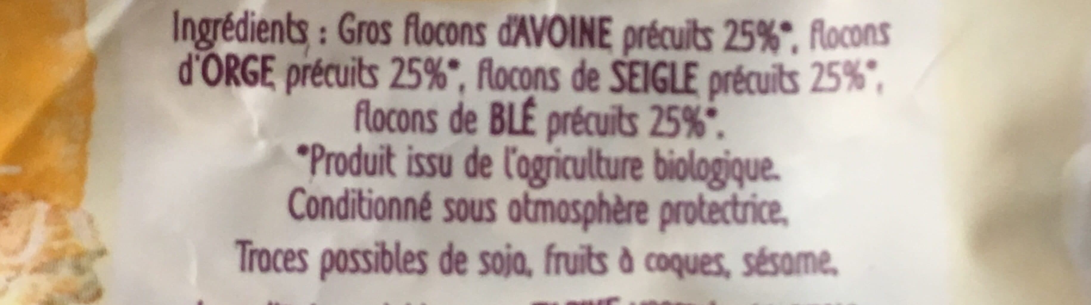 Happy Bio Flocons 4 céréales packshot