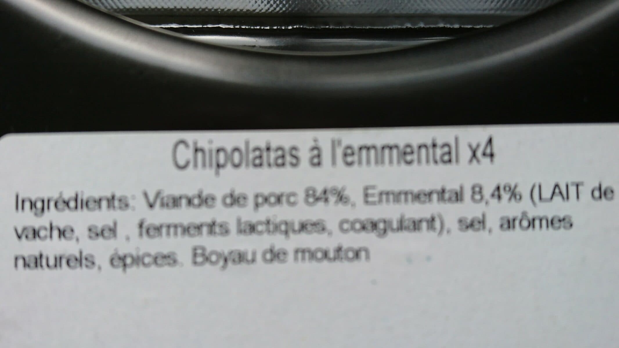 Open Food Facts Chipolatas emmental packshot