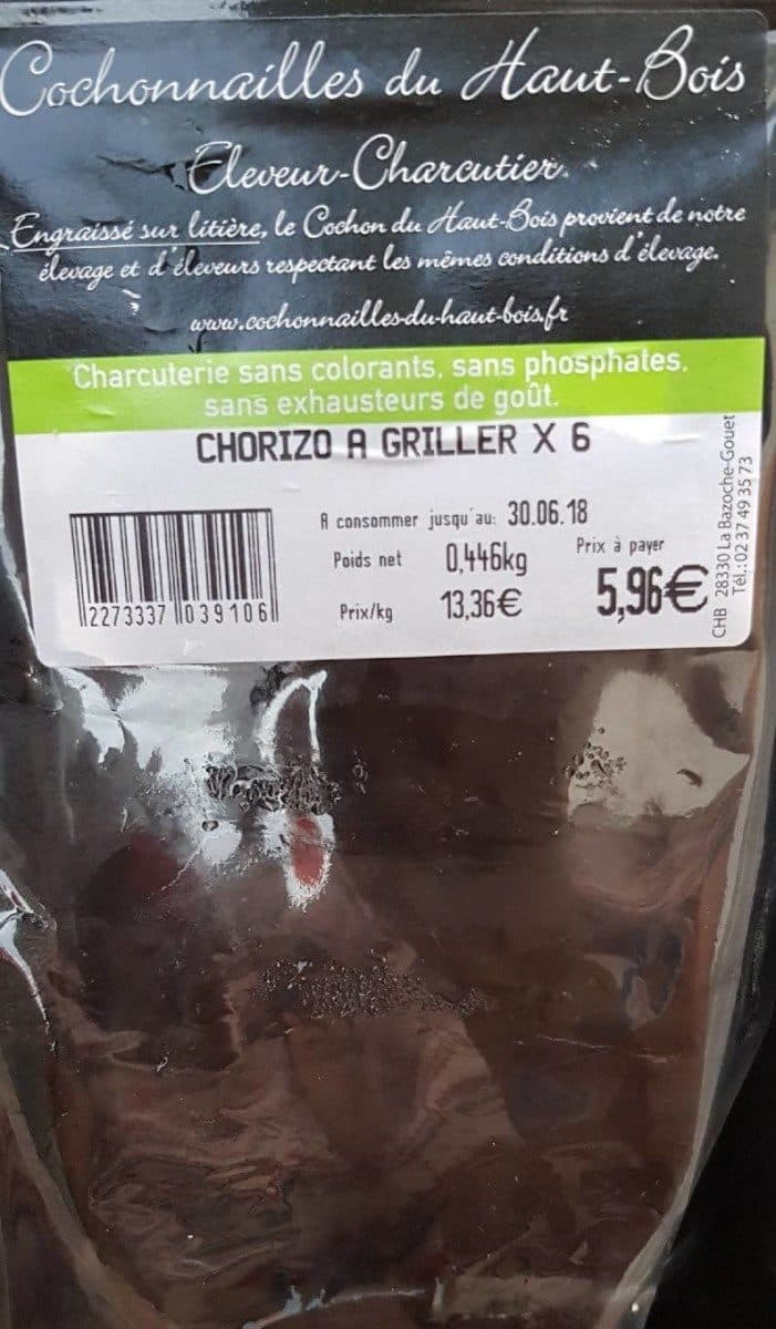 Open Food Facts Cochonnailles du haut bpis packshot