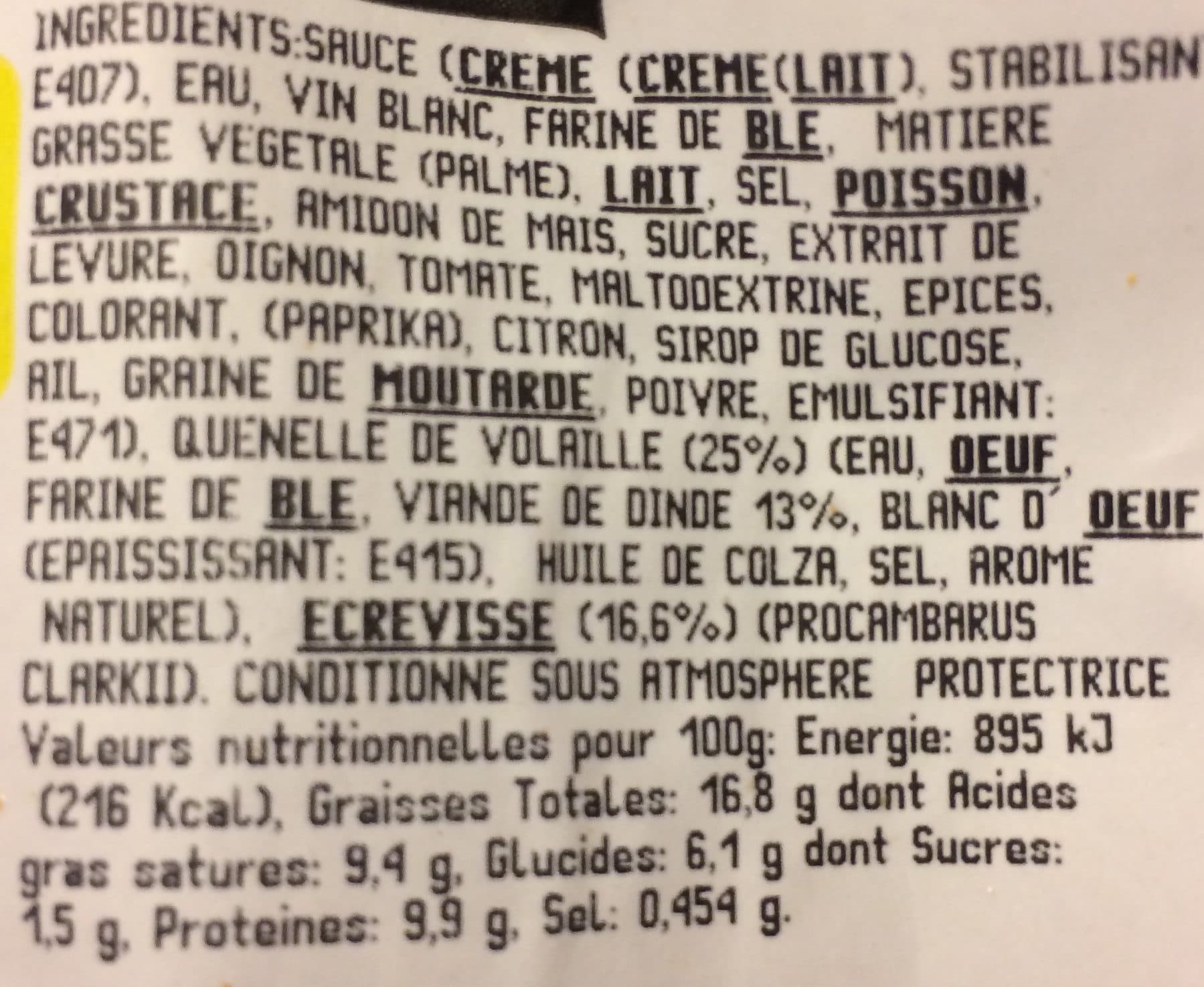 Despi Cassolette ecrevisse quenelle packshot