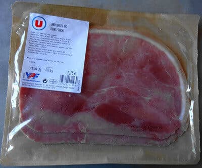 U Jambon supérieur avec couenne U packshot