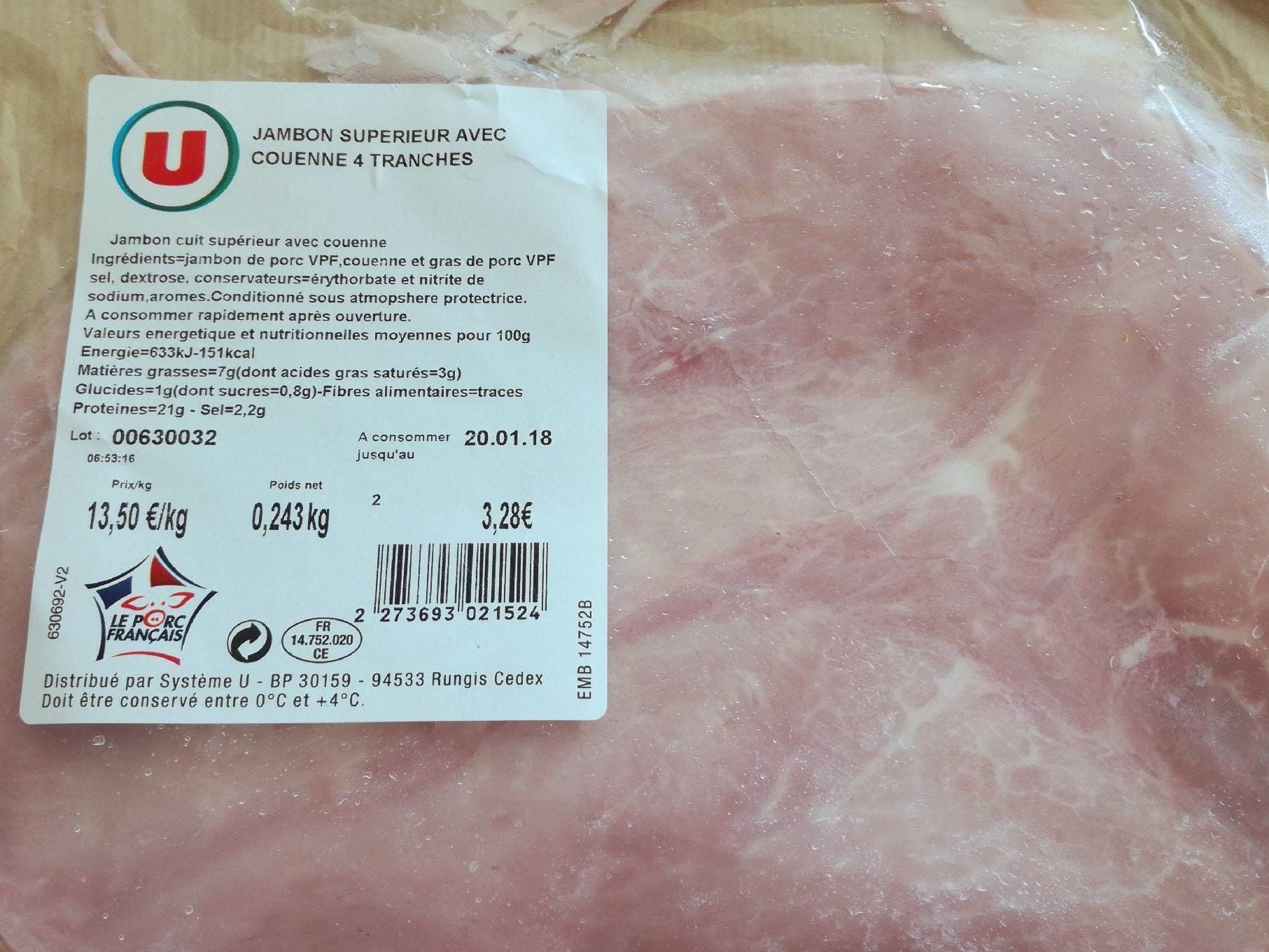 U Jambon packshot