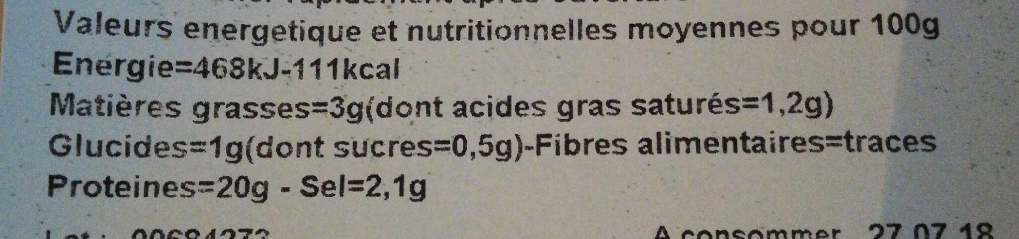 Open Food Facts JAMBON SUPÉRIEUR SANS COUENNE 2 TRANCHES packshot