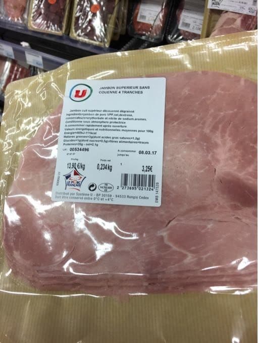 U Jambon Superieur packshot