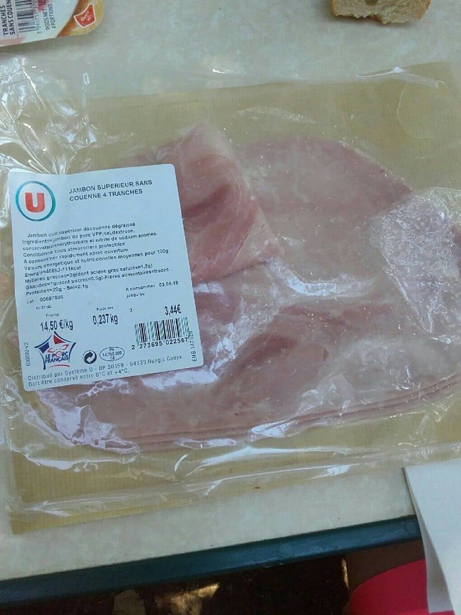Open Food Facts Jambon packshot