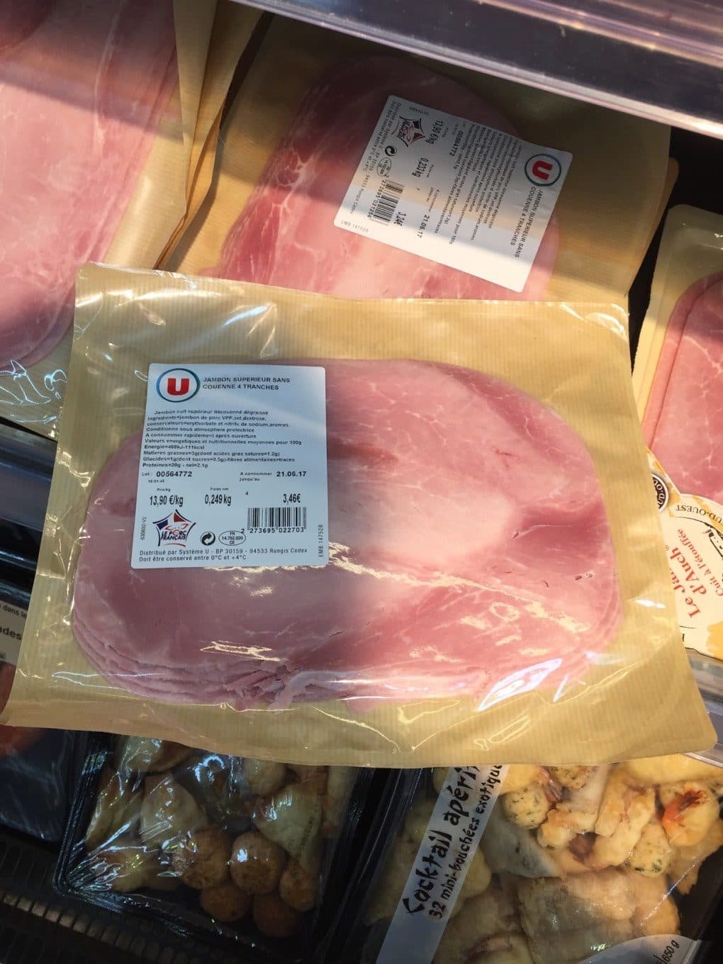 U Jambon sous vide packshot
