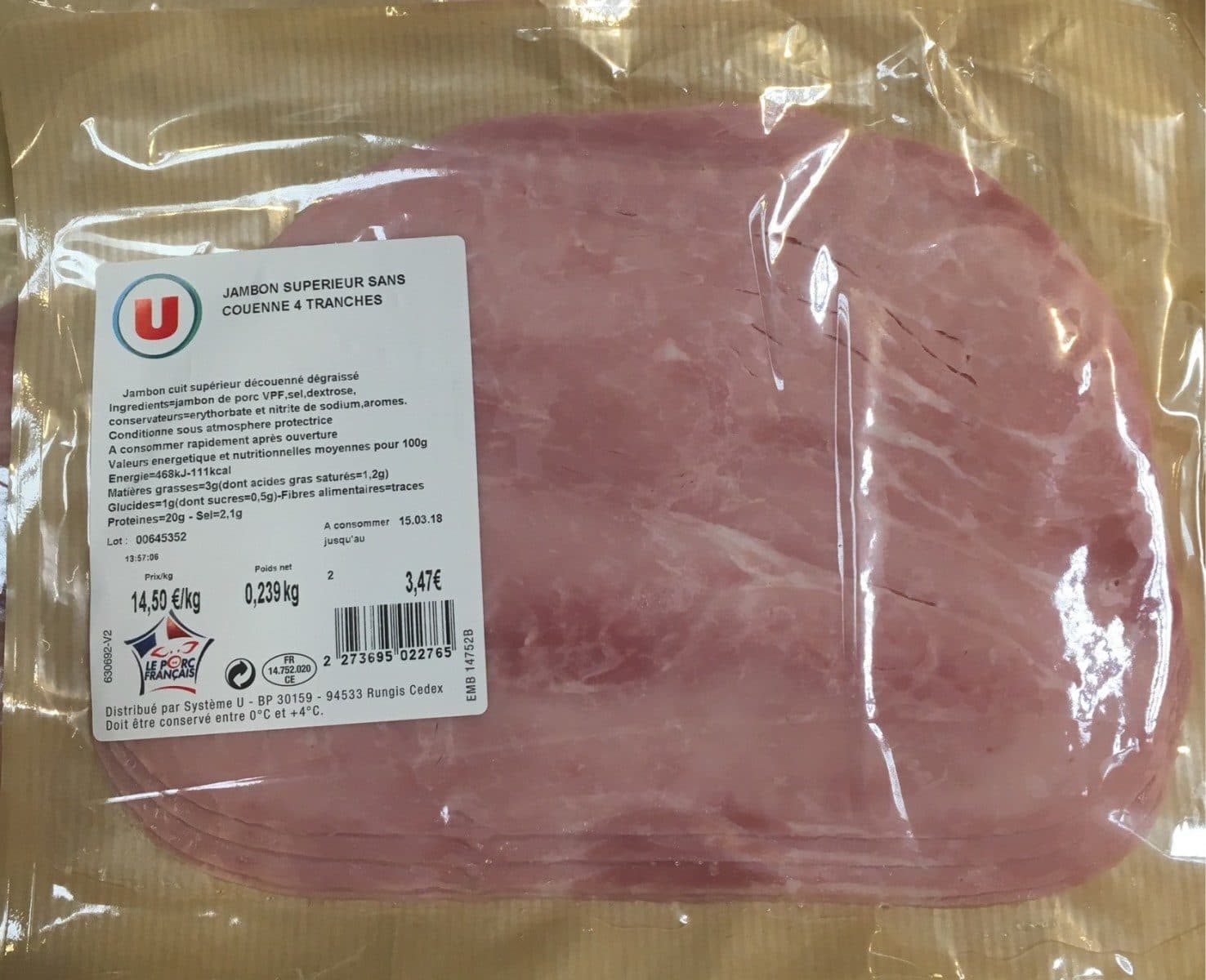 Suer u Jambon Supérieur sans Couenne packshot