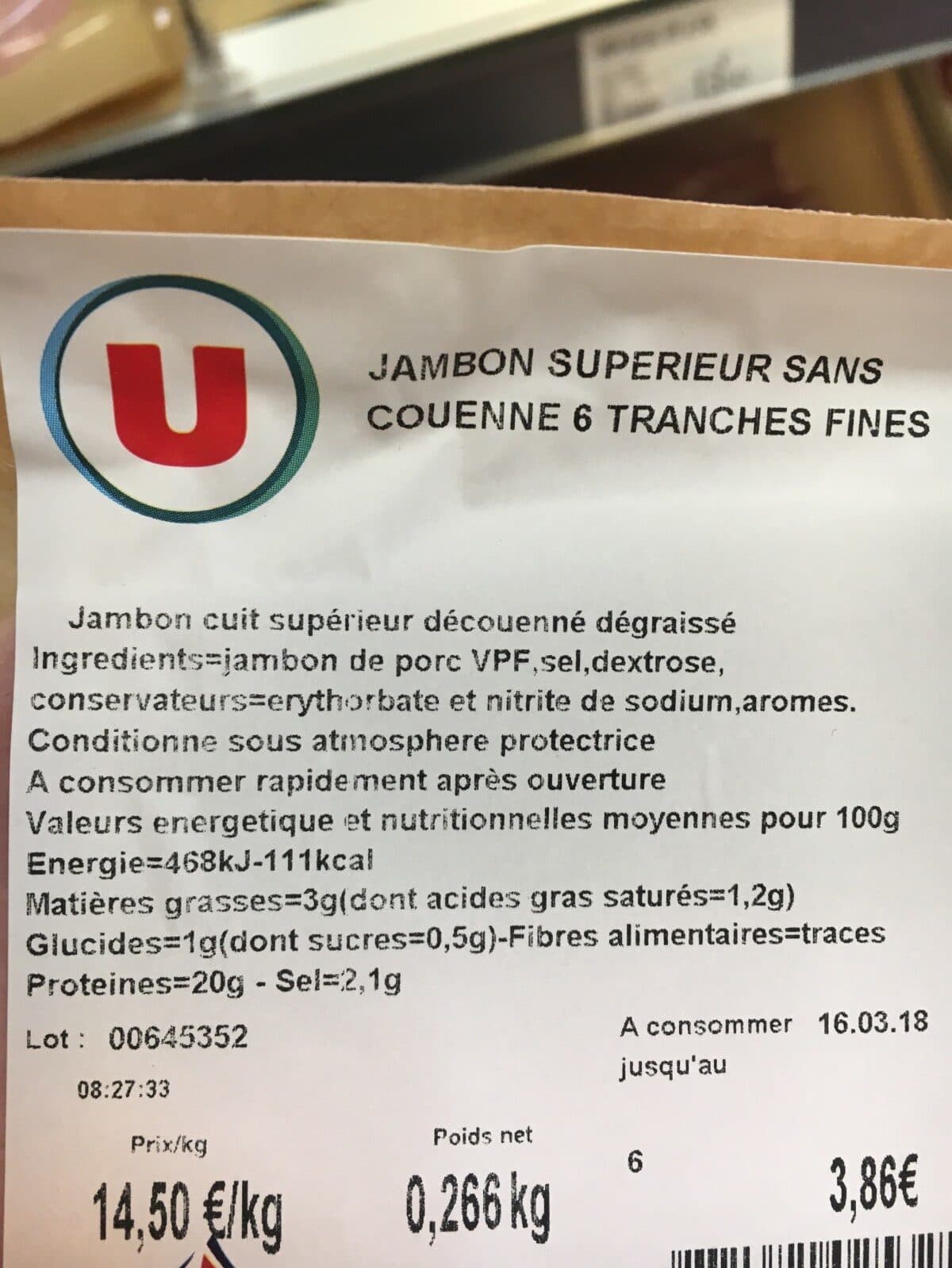 Suer u Jambon Supérieur sans Couenne packshot