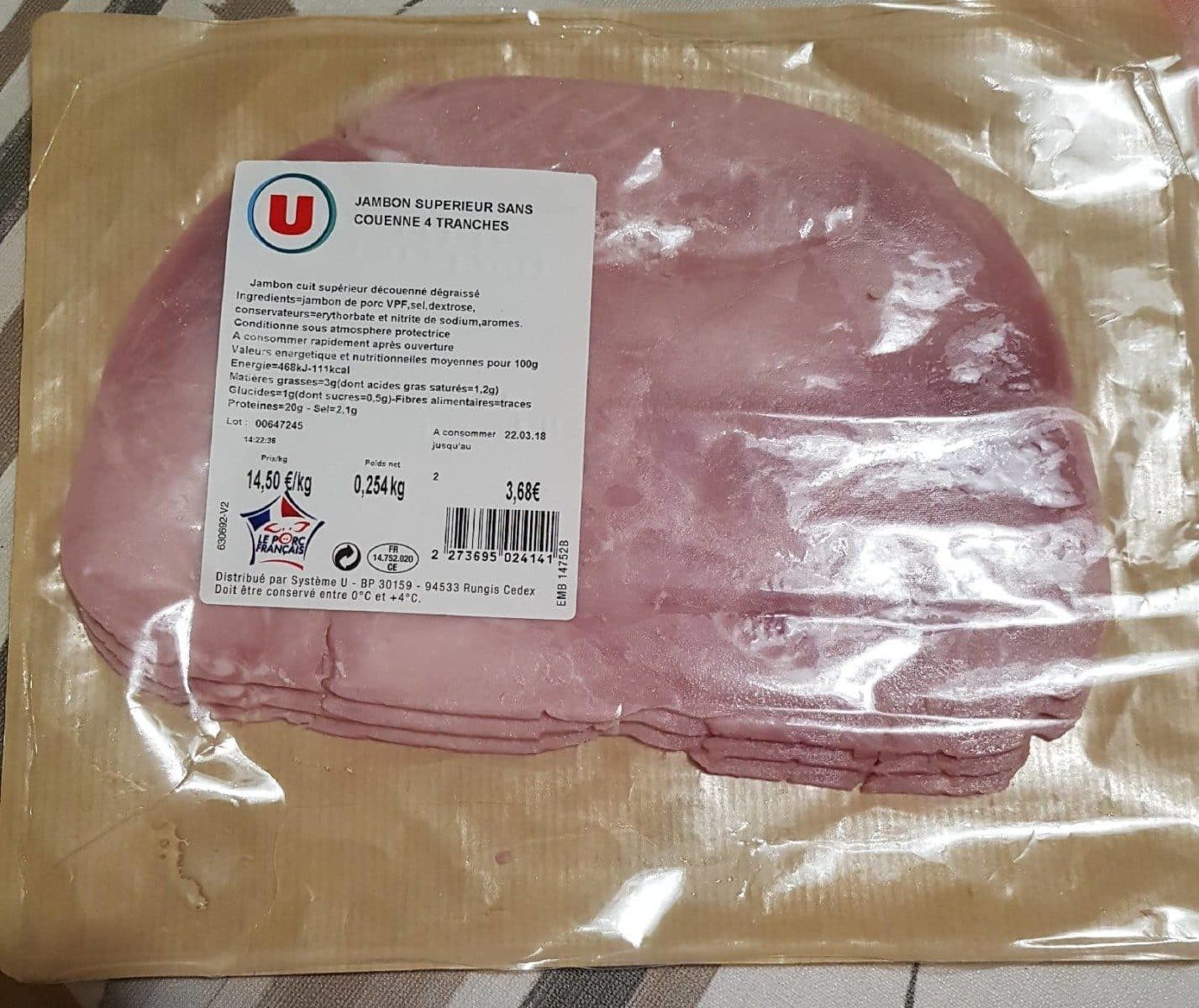 Open Food Facts Jambon blanc packshot