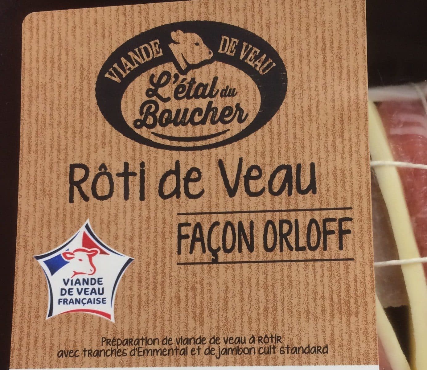 Open Food Facts Roti de veau facon orloff packshot