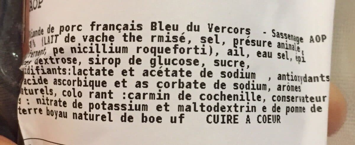 Christian Boudes Saucisson au bleu du vercors packshot