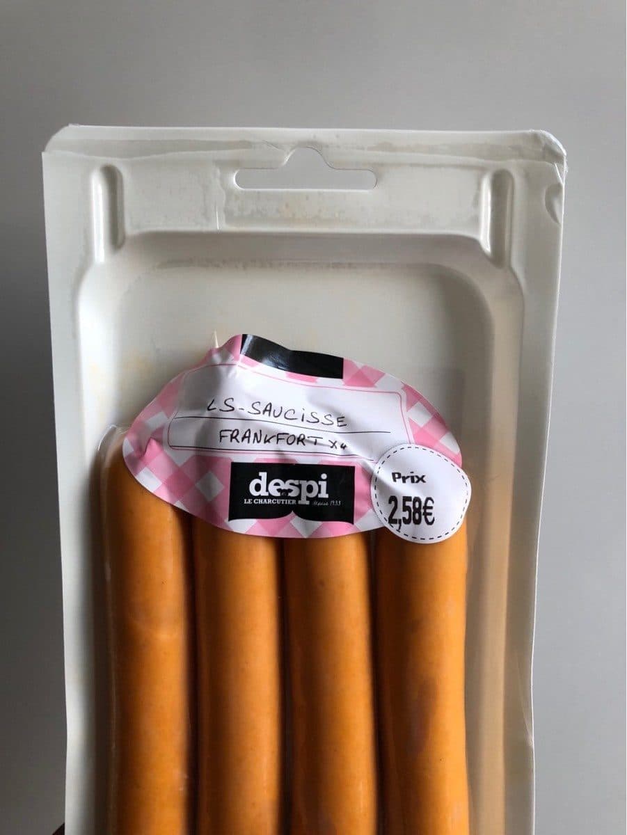Despi Saucisses Frankfort packshot