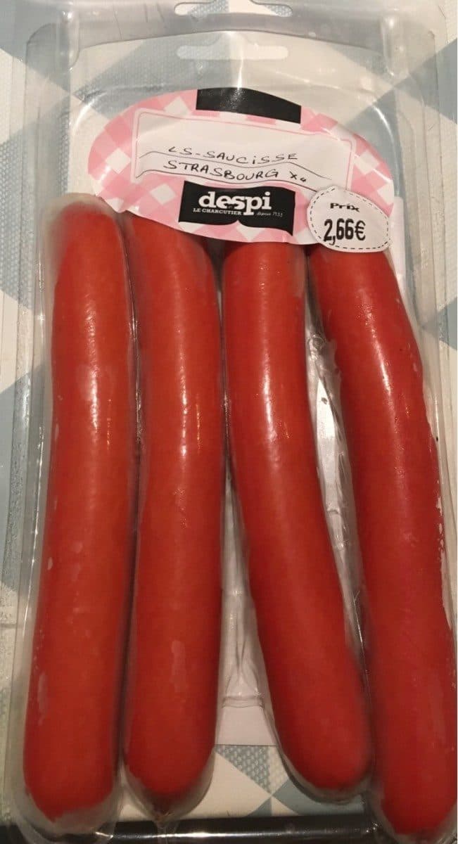 Open Food Facts Saucisse strasbourg packshot