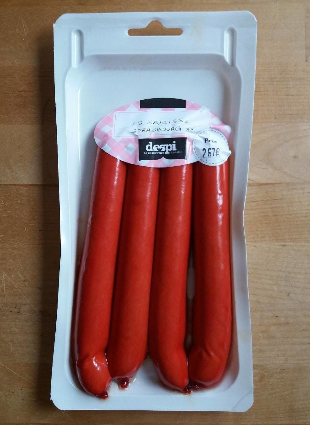 Despi le charcutier Ls-saucisse Strasbourg packshot