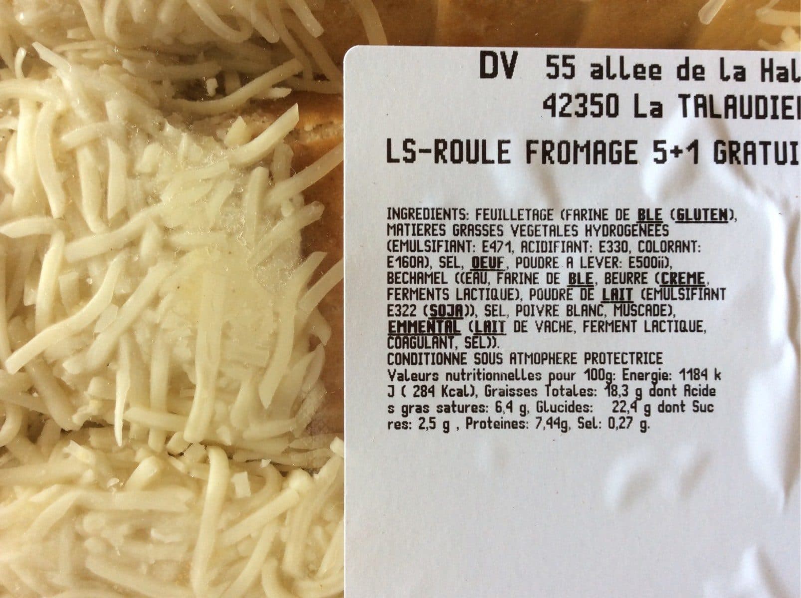 Open Food Facts Roule au fromage packshot