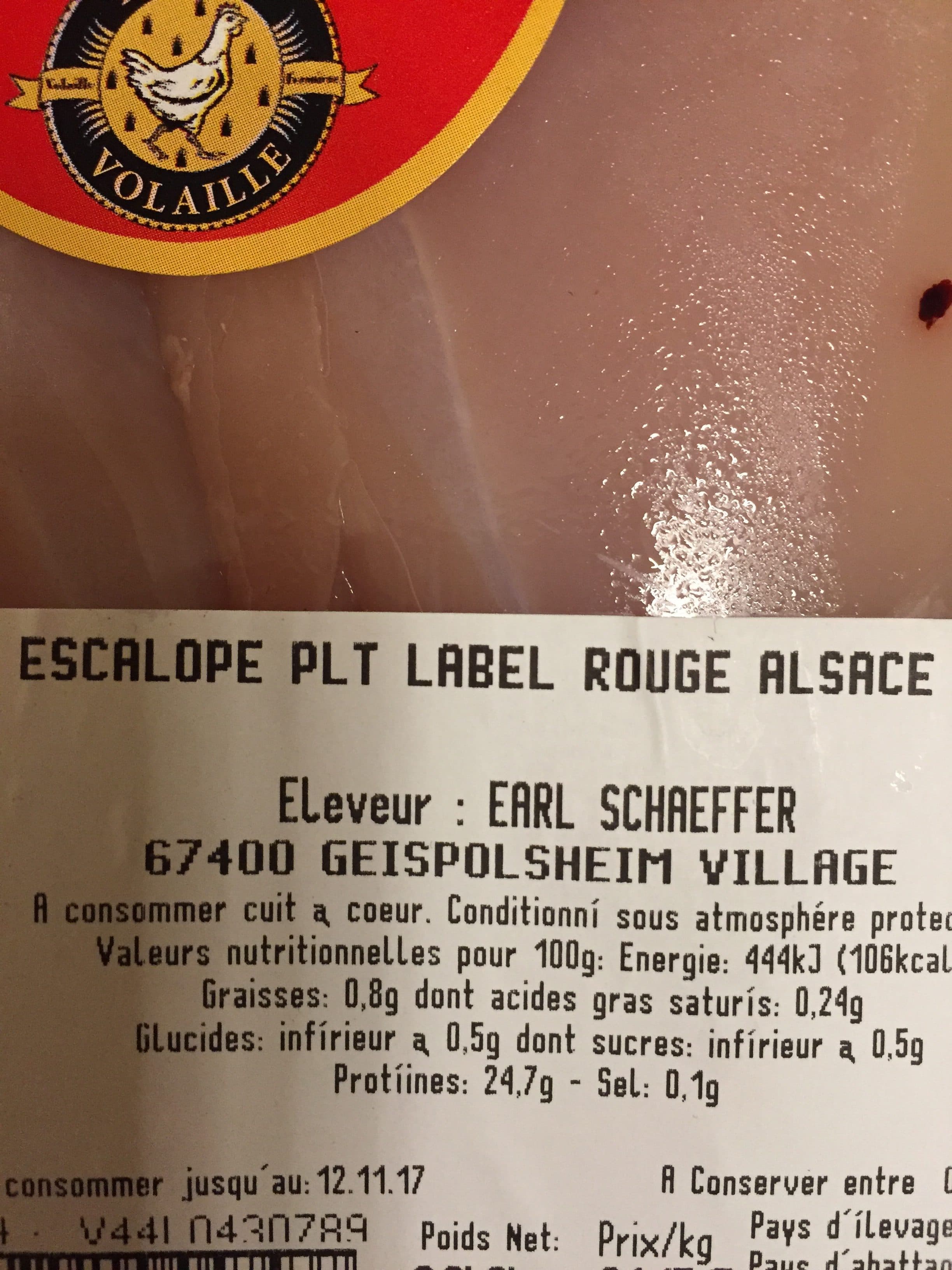 Label Rouge Filets de poulet packshot