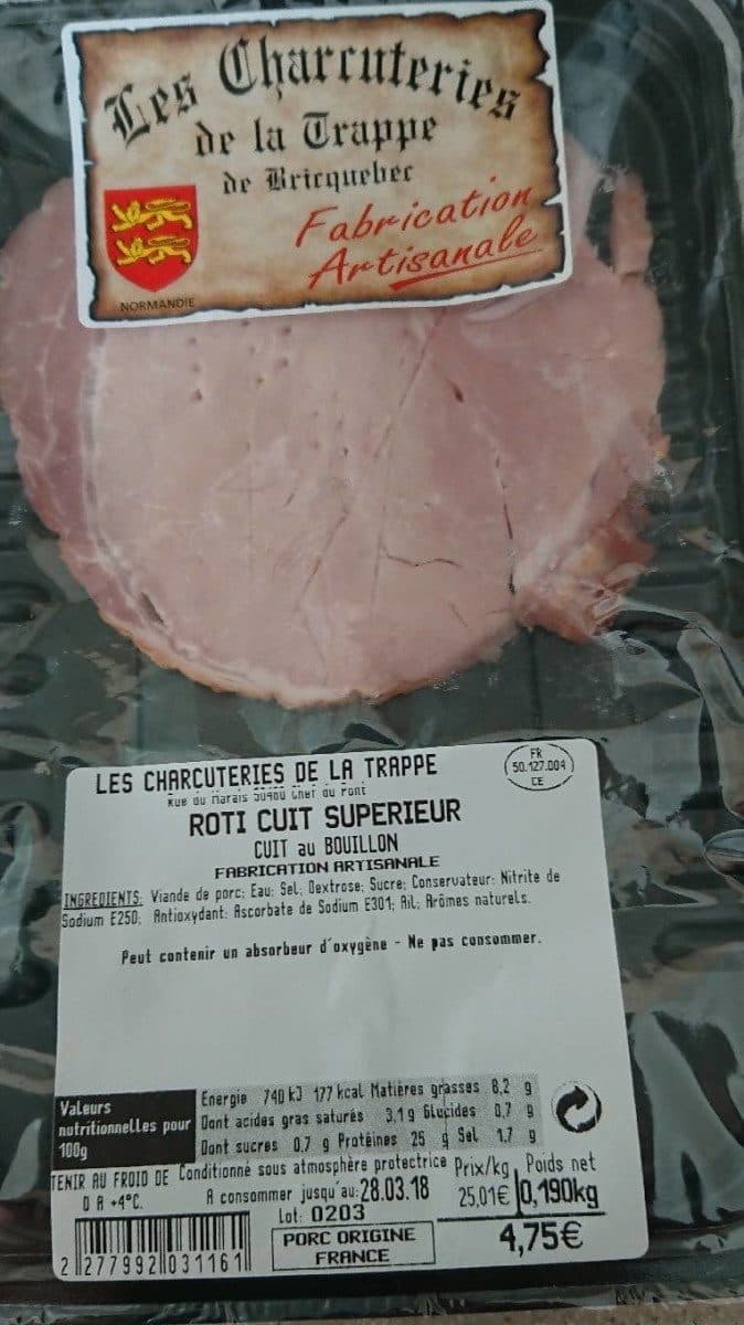 Open Food Facts Roti de porc supérieur packshot