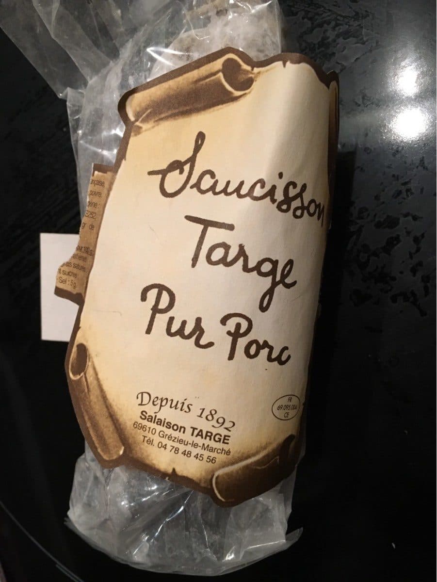 Open Food Facts Saucisson sec Targe pur porc packshot